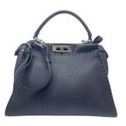 Pre-owned Leather fendi-bags Fendi Vintage , Black , Dames