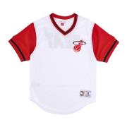 Miami Heat NBA Mesh V-Neck Jersey Mitchell & Ness , White , Heren