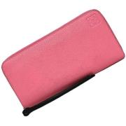 Pre-owned Leather wallets Loewe Pre-owned , Pink , Dames