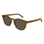 Bruine Transparante Zonnebril SL 28 Saint Laurent , Brown , Unisex