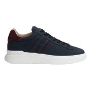 Blauwe Suède Rebel Sneakers Hogan , Blue , Heren