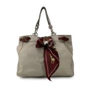 Pre-owned Leather totes Gucci Vintage , Beige , Dames