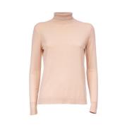 Zijden en wollen t-shirt met col Max Mara Weekend , Beige , Dames