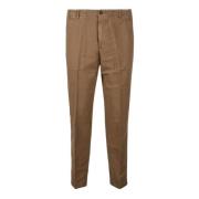 Casual Linnen Katoenen Broek Briglia , Brown , Heren