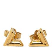 Pre-owned Fabric earrings Louis Vuitton Vintage , Yellow , Dames