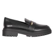 Zwarte Vachetta Lug Loafer Michael Kors , Black , Dames