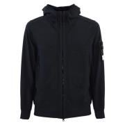 Blauwe Lichtgewicht Hooded Ritsjas Stone Island , Blue , Heren