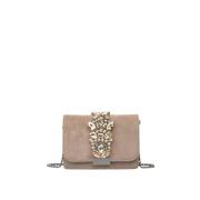 Rhinestone clutch tas Alma EN Pena , Brown , Dames