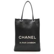 Pre-owned Leather chanel-bags Chanel Vintage , Black , Dames