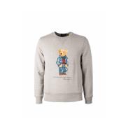 Stijlvolle lange mouw sweatshirt Polo Ralph Lauren , Gray , Heren