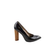 Pre-owned Leather heels Yves Saint Laurent Vintage , Black , Dames