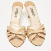 Pre-owned Fabric sandals Prada Vintage , Beige , Dames