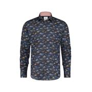 Casual Donkerblauw Overhemd A fish named Fred , Multicolor , Heren