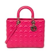 Pre-owned Leather dior-bags Dior Vintage , Pink , Dames