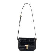 Zwarte Krokodillen Handtas Tom Ford , Black , Dames