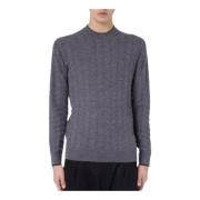 Stijlvolle Gebreide Truien in Diverse Kleuren Paolo Pecora , Gray , He...