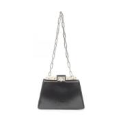 Pre-owned Leather fendi-bags Fendi Vintage , Black , Dames