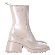 Pre-owned Rubber boots Chloé Pre-owned , Beige , Dames