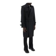 Zijden trenchcoat Burberry , Black , Heren