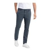 Blauwe Katoenen Driver Broek MAC , Blue , Heren