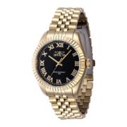 Zwarte wijzerplaat quartz dameshorloge Invicta Watches , Yellow , Dame...