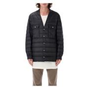 Zwarte Down Outer Shirt Aw24 Moncler , Black , Heren