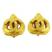 Pre-owned Metal chanel-jewelry Chanel Vintage , Yellow , Dames