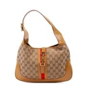 Pre-owned Canvas shoulder-bags Gucci Vintage , Brown , Dames