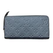 Pre-owned Leather wallets Louis Vuitton Vintage , Blue , Dames