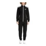 Effen Tracksuit met Koord en Rits Emporio Armani EA7 , Black , Heren