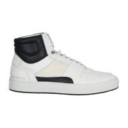 Wit/Blauw Leren Veterschoenen Common Projects , White , Heren