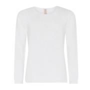 Oversize Tapeyarn Pullover Blouse Off-White Skovhuus , White , Dames