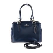 Pre-owned Leather handbags Coach Pre-owned , Blue , Dames