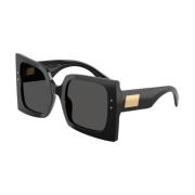 Dg4490 Zonnebril Zwart Grijs Dolce & Gabbana , Black , Dames