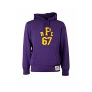 Lange Mouw Sweatshirt Polo Ralph Lauren , Purple , Heren