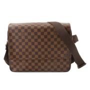 Pre-owned Canvas shoulder-bags Louis Vuitton Vintage , Brown , Heren