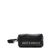 Zwarte Portemonnee met Logodetail Just Cavalli , Black , Heren