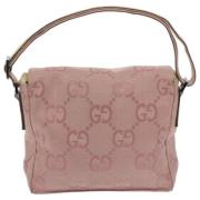 Pre-owned Canvas gucci-bags Gucci Vintage , Pink , Dames