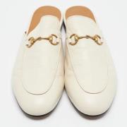 Pre-owned Leather mules Gucci Vintage , Beige , Dames