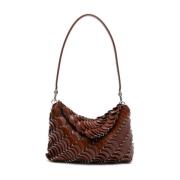 Cognac Handtas P216 Stijlvol Model Paco Rabanne , Brown , Dames