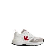 Leren sneakers met rubberen zool Dsquared2 , White , Dames