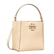 Kleine Bucket Tas Tory Burch , Beige , Dames