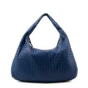 Pre-owned Leather handbags Bottega Veneta Vintage , Blue , Dames