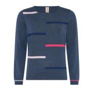 Gestreepte Pullover Indigo Blouse Skovhuus , Blue , Dames