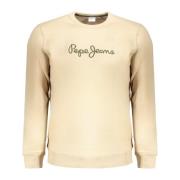 Capuchontrui Beige Geborduurd Logo Pepe Jeans , Beige , Heren