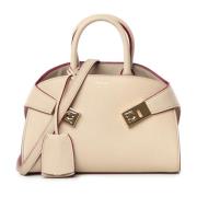 Top Handle Tassen voor Vrouwen Salvatore Ferragamo , Beige , Dames