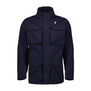 Stretch Nylon Manphy Parka voor Mannen K-Way , Blue , Heren