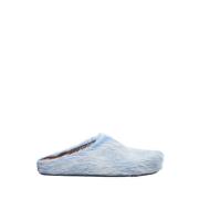 Kalfshaar Fussbett Sabot Mules Marni , Blue , Heren