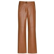 Moderne Glanzende Broek voor Feestelijke Outfits Marie Méro , Brown , ...