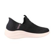 Stijlvolle Flex Sneakers voor Vrouwen Skechers , Black , Dames